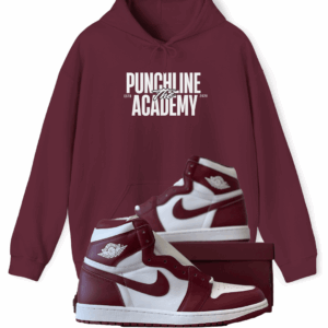 The Punchline Academy Bold Logo Unisex Hoodie Description: