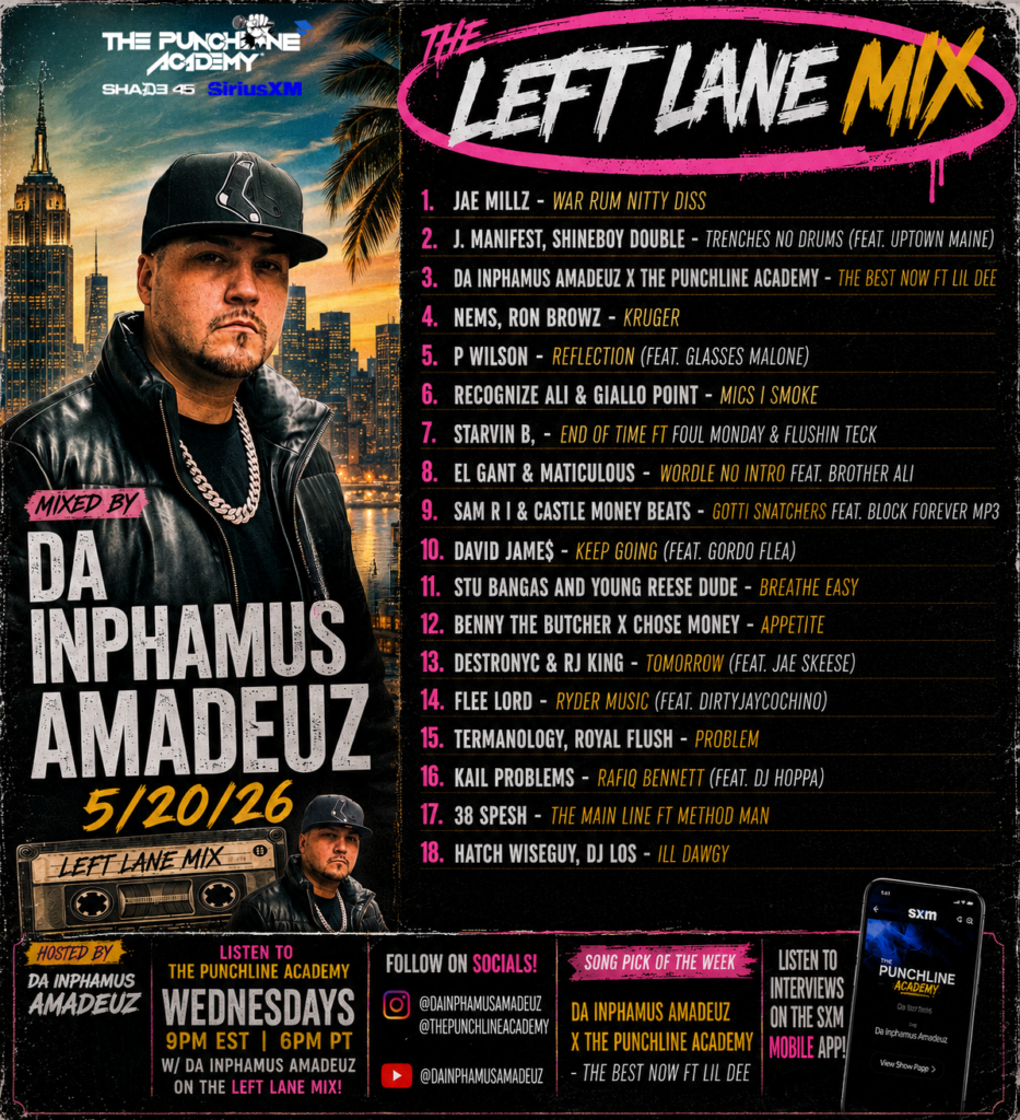 Da Inphamus Amadeuz Keeps the Underground Connected on the 5/20/26 Left Lane Mix