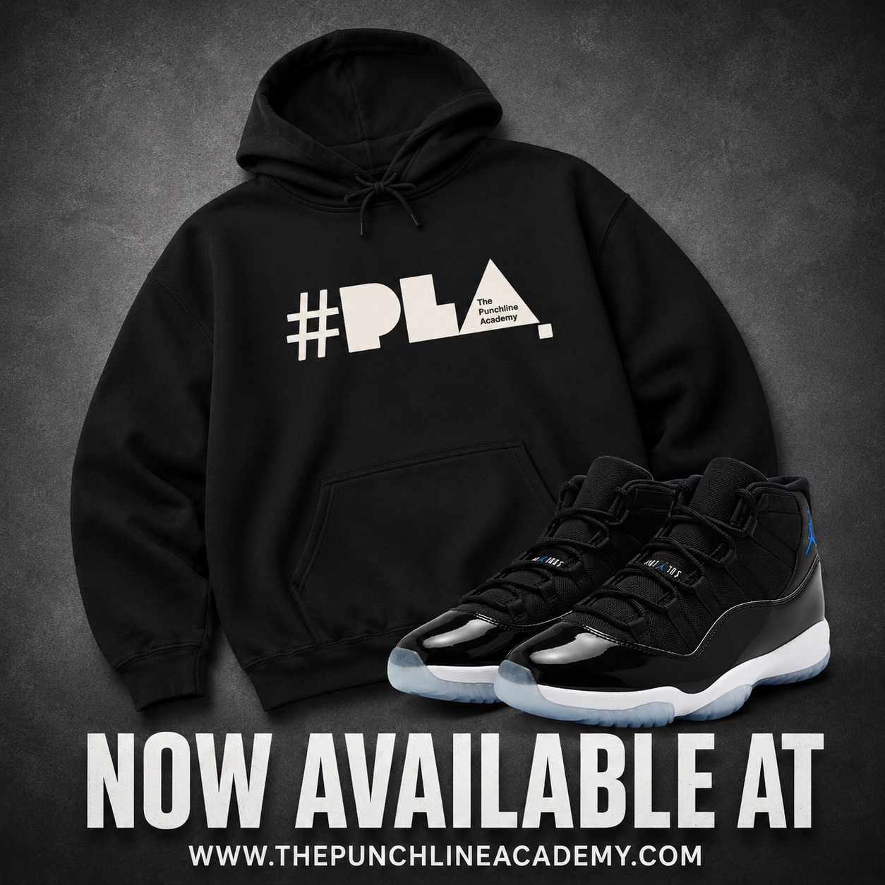 The Punchline Academy Bold Logo Hoodie