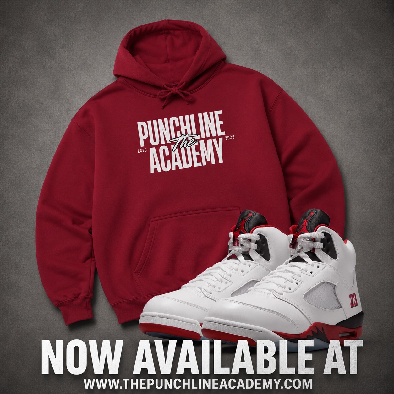 The Punchline Academy Bold Logo Unisex Hoodie Description: