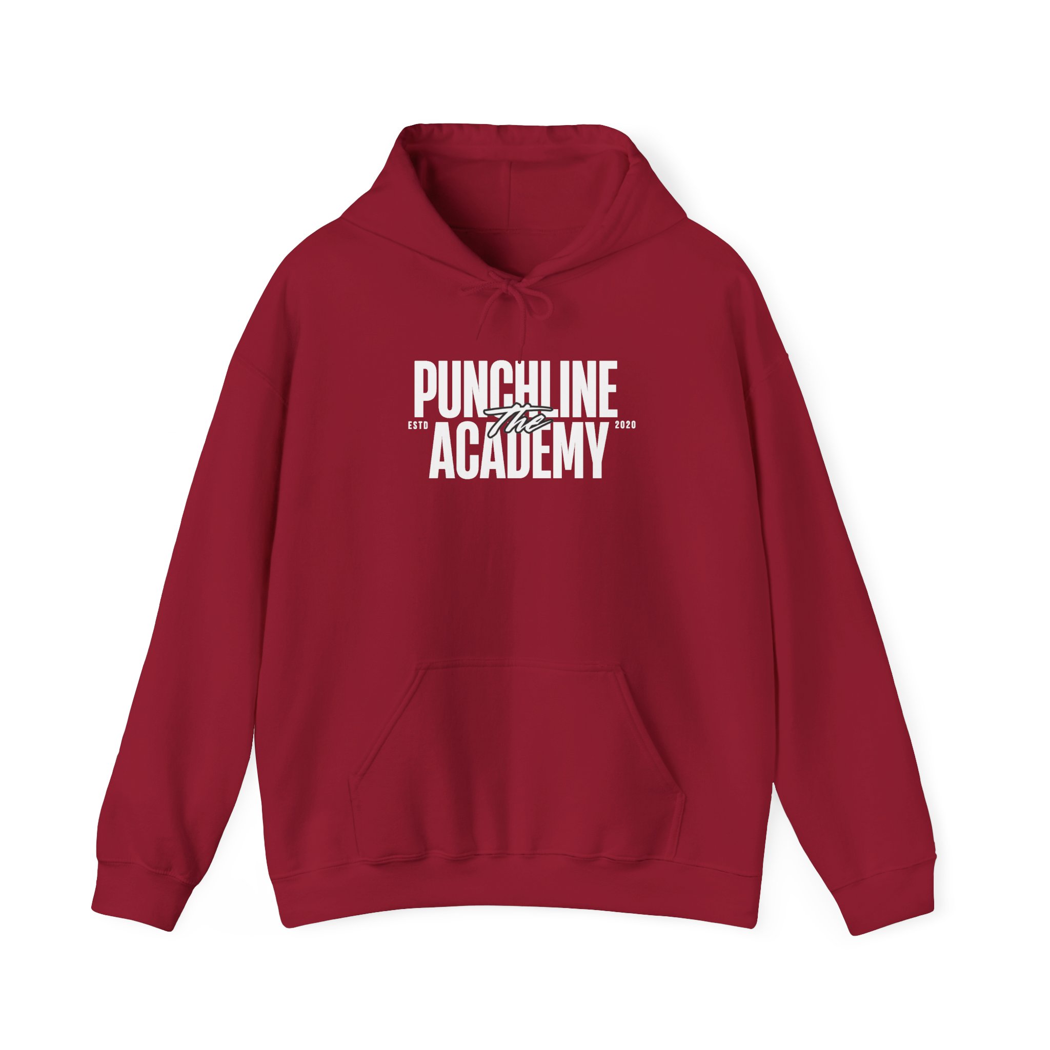 The Punchline Academy Bold Logo Unisex Hoodie Description: - Image 2